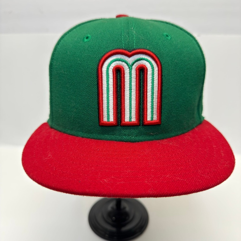 New Era 59FIFTY World Baseball Classic Mexico Hat 7 1/4 Green Red WBC Team Cap